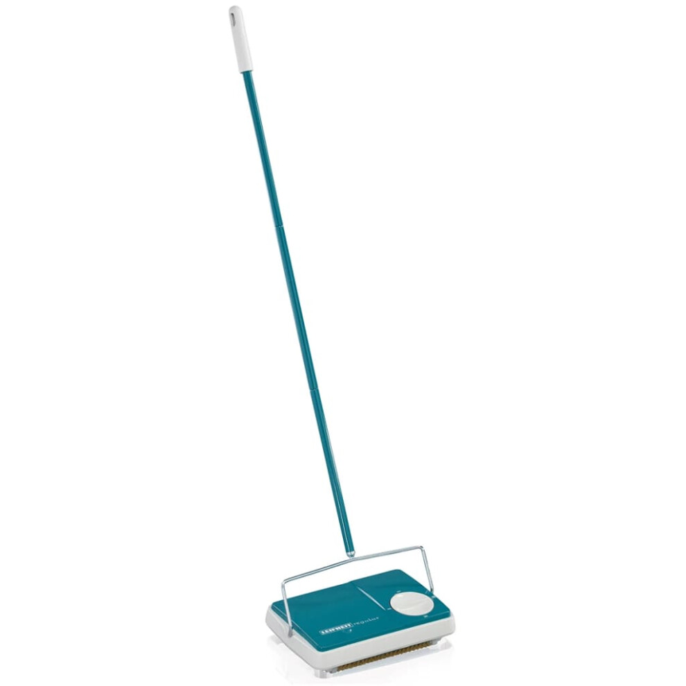 Leifheit Carpet Sweeper Floor Cleaning Tool Regulus Turquoise and White 11700