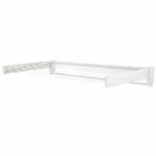 Leifheit Wall-Mounted Airer Telegant Plus 100 White Clothes Drying Rack Hanger