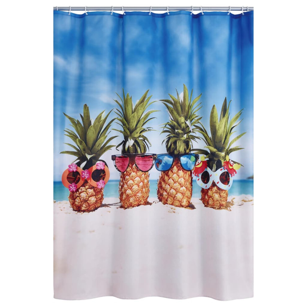 RIDDER Bathroom Shower Curtain Funanas Washable 180x200cm Modern Water-proof