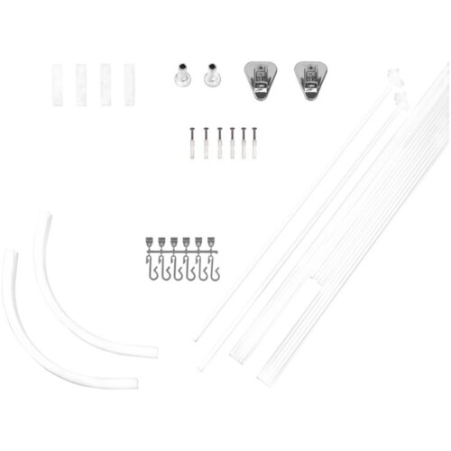 RIDDER Vorhangschiene Bruck 90x90x90cm - Universal Für Dusche & Badewanne