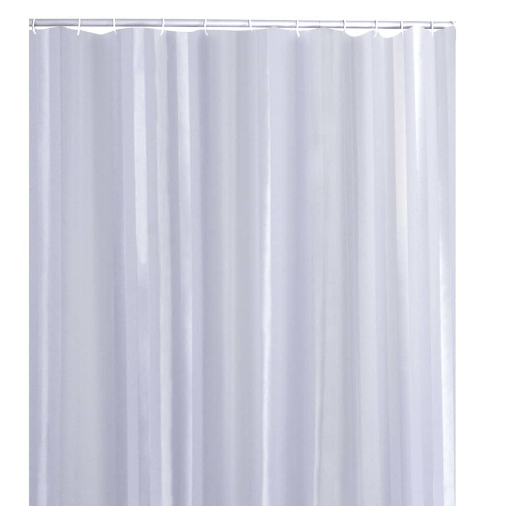 RIDDER Bathroom Shower Curtain Satin White Washable Gift 180x200cm Waterproof