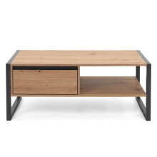Finori Coffee Table Artisan Oak and Anthracite Grey Side Accent Couch Table