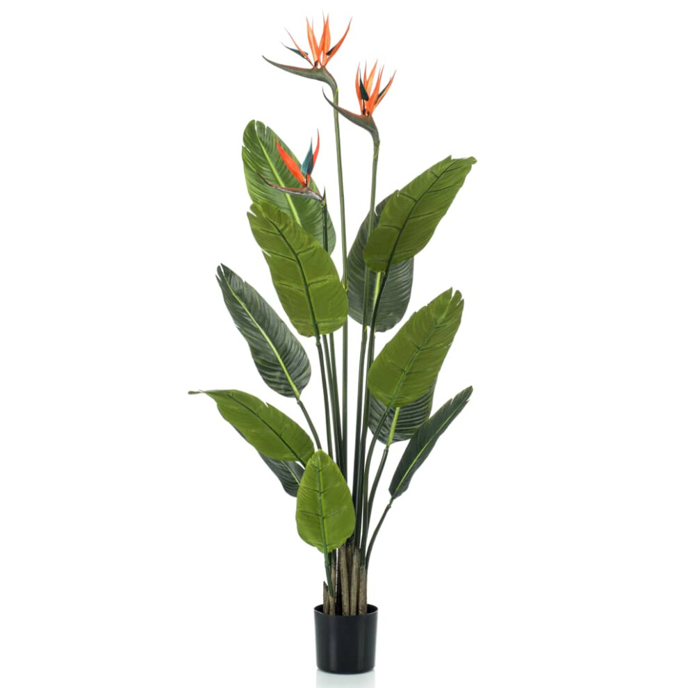 Emerald Artificial Plant Strelitzia in Pot with Flowers 120cm Faux Fake Plant