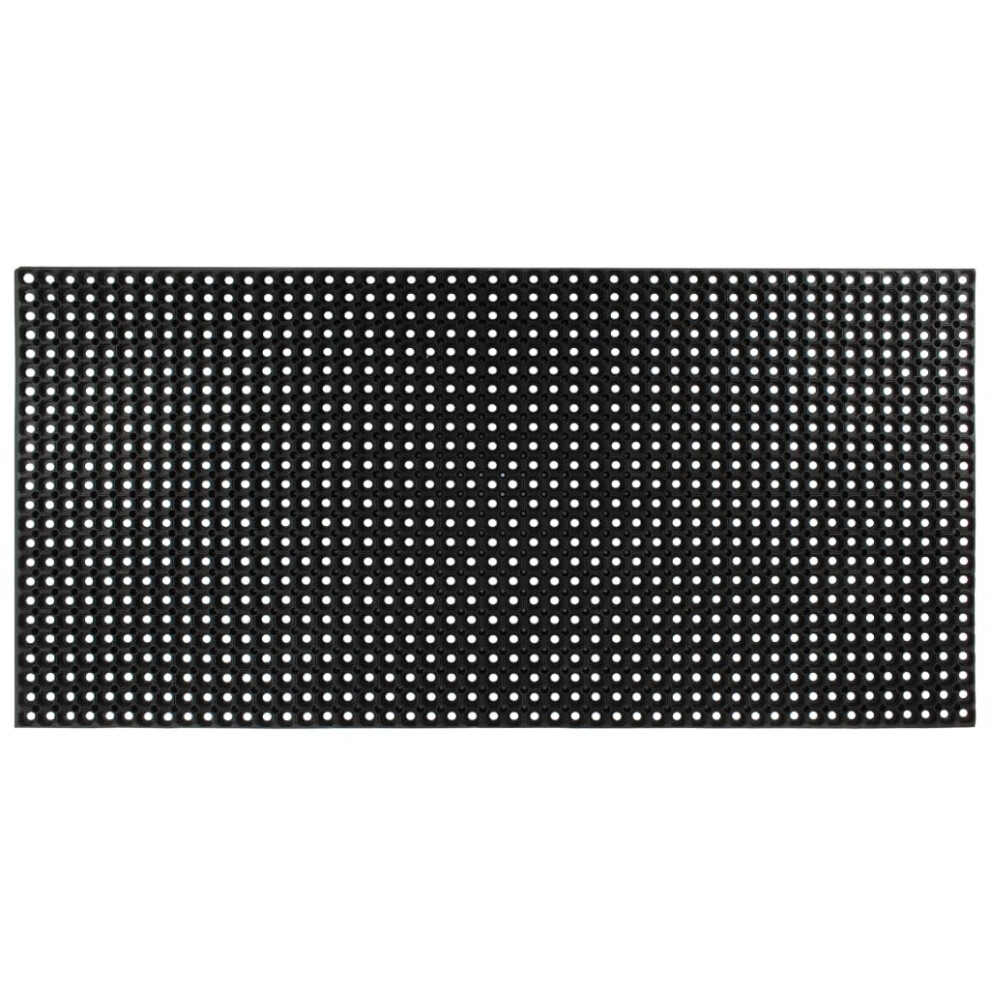 vidaXL Mat Home Door Mat Garage Office Entrance Floor Covering Rubber 22 mm