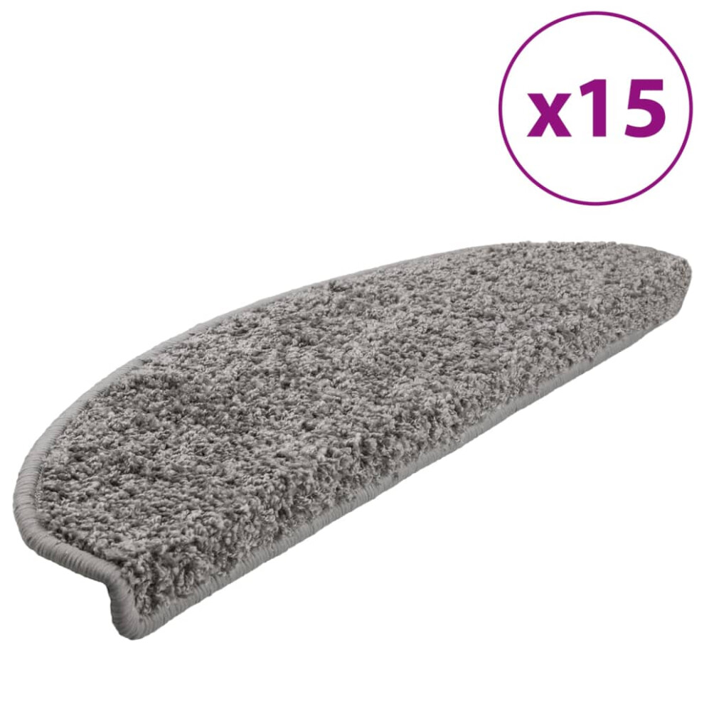 B&Q - Stair Mats 15 Pcs 65X21X4 Cm Grey Half Round Large - Image 2