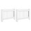 VidaXL vidaXL 2x Radiator Covers White MDF 112cm Heating Shelf Cabinet Accessory 1