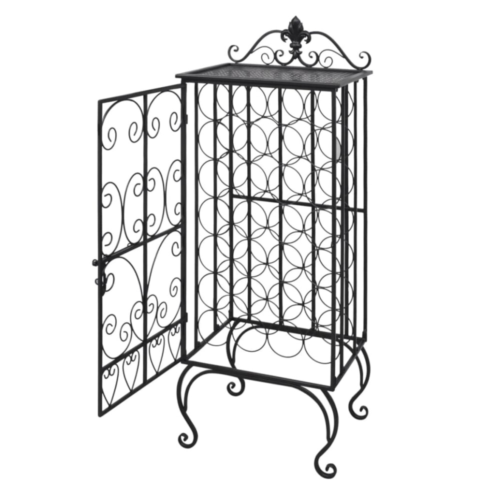 Vidaxl Metal Wine Storage Wine Rack Wine Stand Display Organizer 28 Bottles Iron