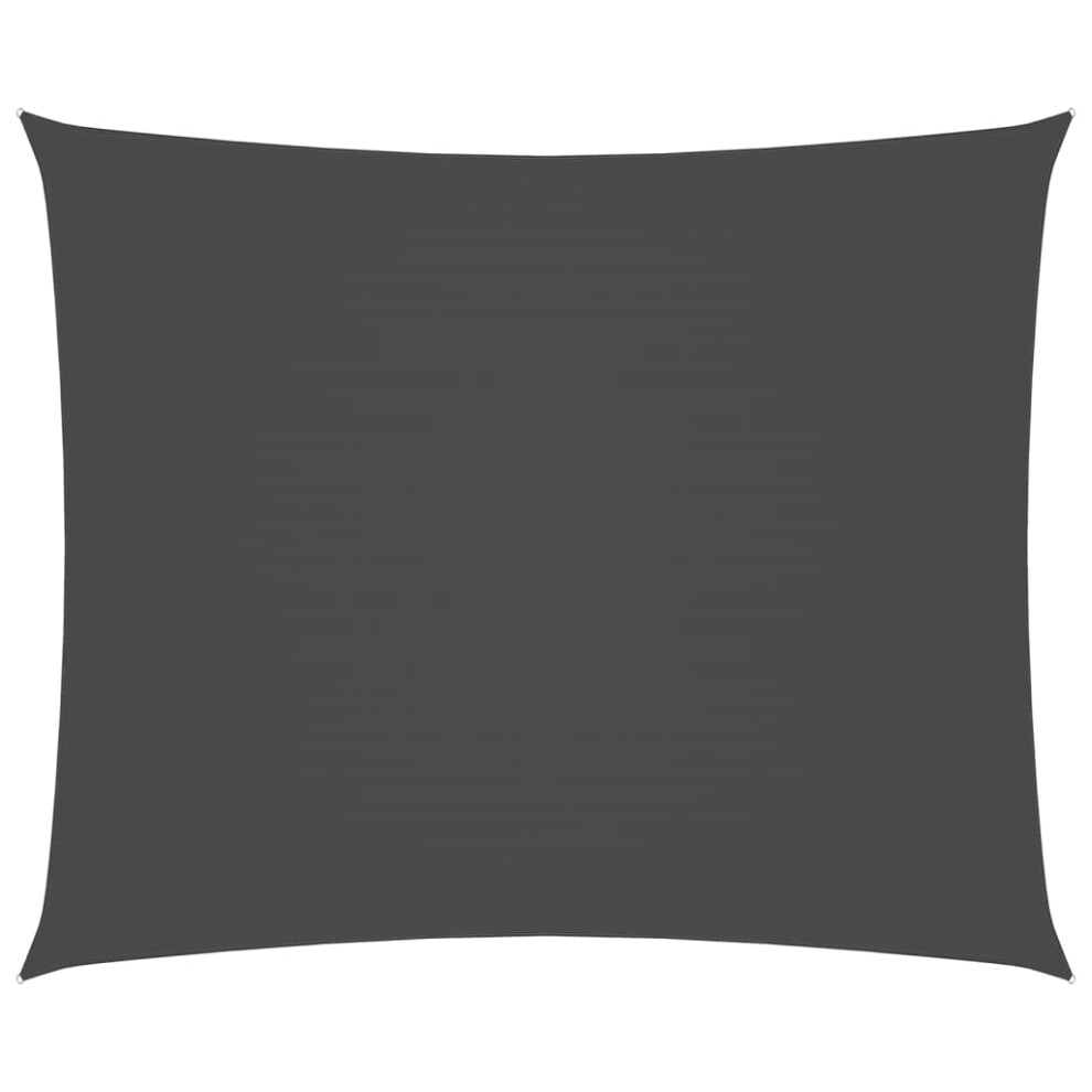 Vidaxl Sunshade Sail Oxford Fabric Rectangular 4X6m Anthracite Garden Awning