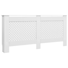 vidaXL Radiator Cover MDF with Matte Finish White Heat Cover Cabinet Decor