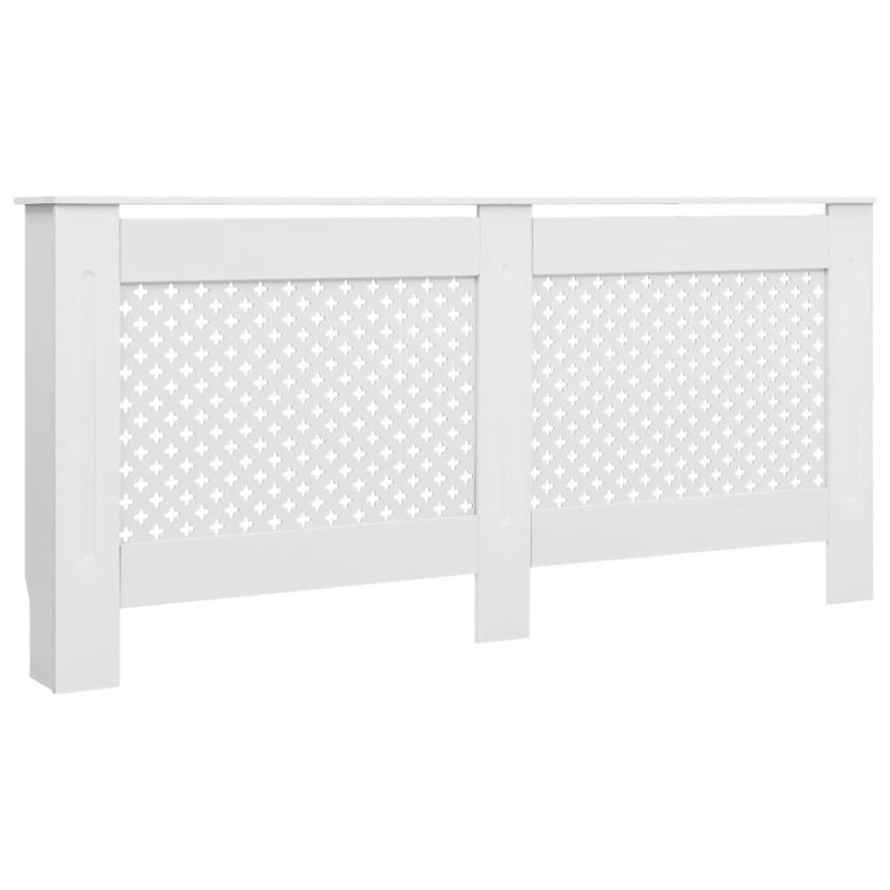 vidaXL Radiator Cover MDF with Matte Finish White Heat Cover Cabinet Decor-image-OPC-P5SZMC2-NEW