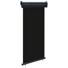 vidaXL sidemarkise til balkon 80 x 250 cm sort