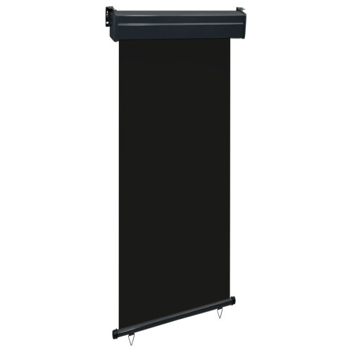 vidaXL sidemarkise til balkon 80 x 250 cm sort