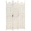 VidaXL vidaXL Solid Mango Wood Hand carved 3-Panel Room Divider White 120cm Screen 1