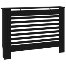 vidaXL Radiator Cover Black MDF Wood Grill Cabinet Heater Shelf Heating Unit
