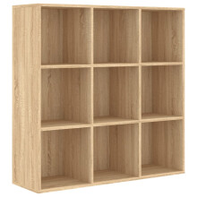 vidaXL bogreol Sonoma eg 98 x 30 x 98 cm spånplade