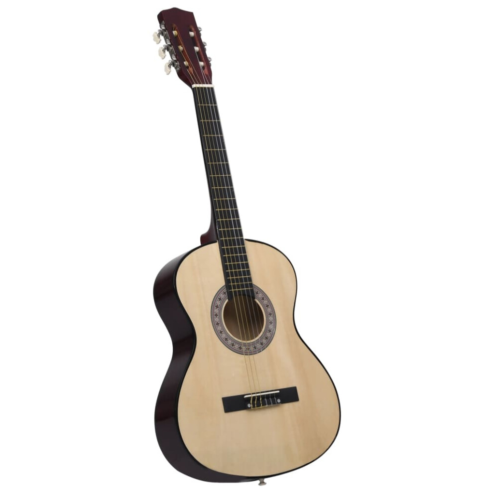 vidaXL Classical Guitar for Beginner 4/4 39 Basswood Music Instrument Guitar-image-OPC-P66TD82-NEW
