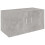 VidaXL vidaXL Wall Mounted Cabinet Concrete Grey Engineered Wood Floating Rack Shelf 1