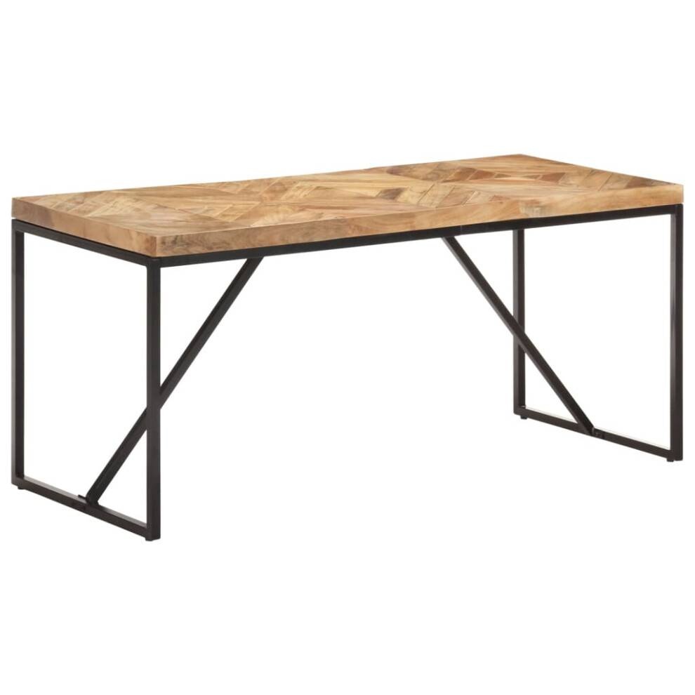 vidaXL Solid Acacia and Mango Wood Dining Table 160x70 cm Kitchen Dining Room