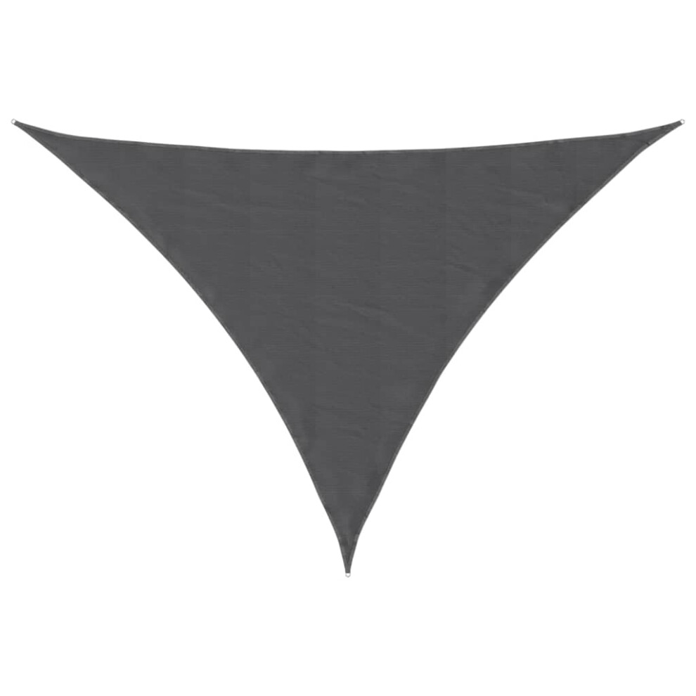 vidaXL Sunshade Sail Oxford Fabric Triangular 2.5x2.5x3.5 m Anthracite Canopy