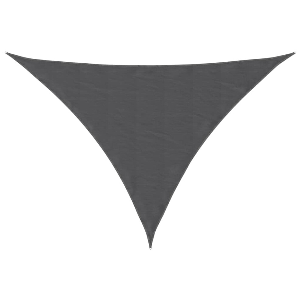 vidaXL Sunshade Sail Oxford Fabric Triangular 3x4x4 m Anthracite Sunscreen