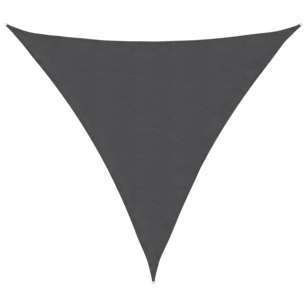 vidaXL Sunshade Sail Oxford Fabric Triangular 4.5x4.5x4.5 m Anthracite Canopy