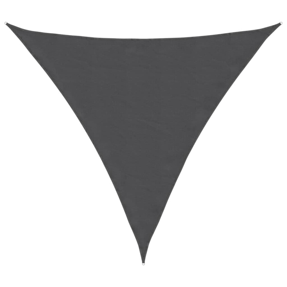 vidaXL Sunshade Sail Oxford Fabric Triangular 4x4x4 m Anthracite Sunscreen