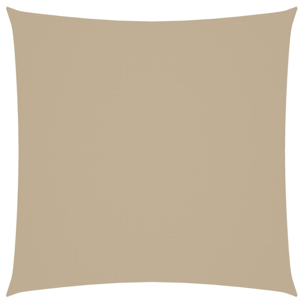 Vidaxl Sunshade Sail Oxford Fabric Square 4X4 M Beige Sunscreen Patio Shade