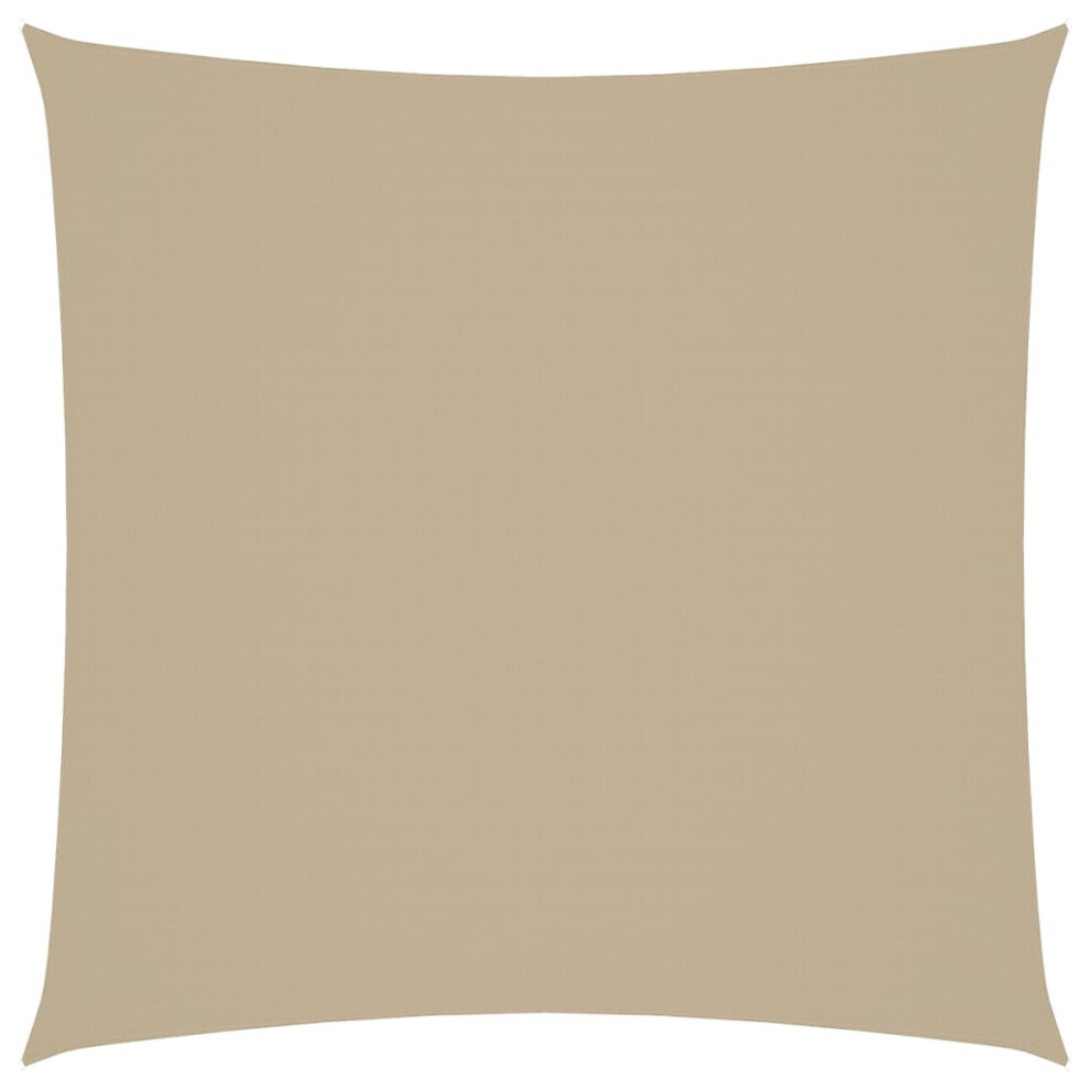 vidaXL Sunshade Sail Oxford Fabric Square 6x6 m Beige Sunscreen Patio Shade