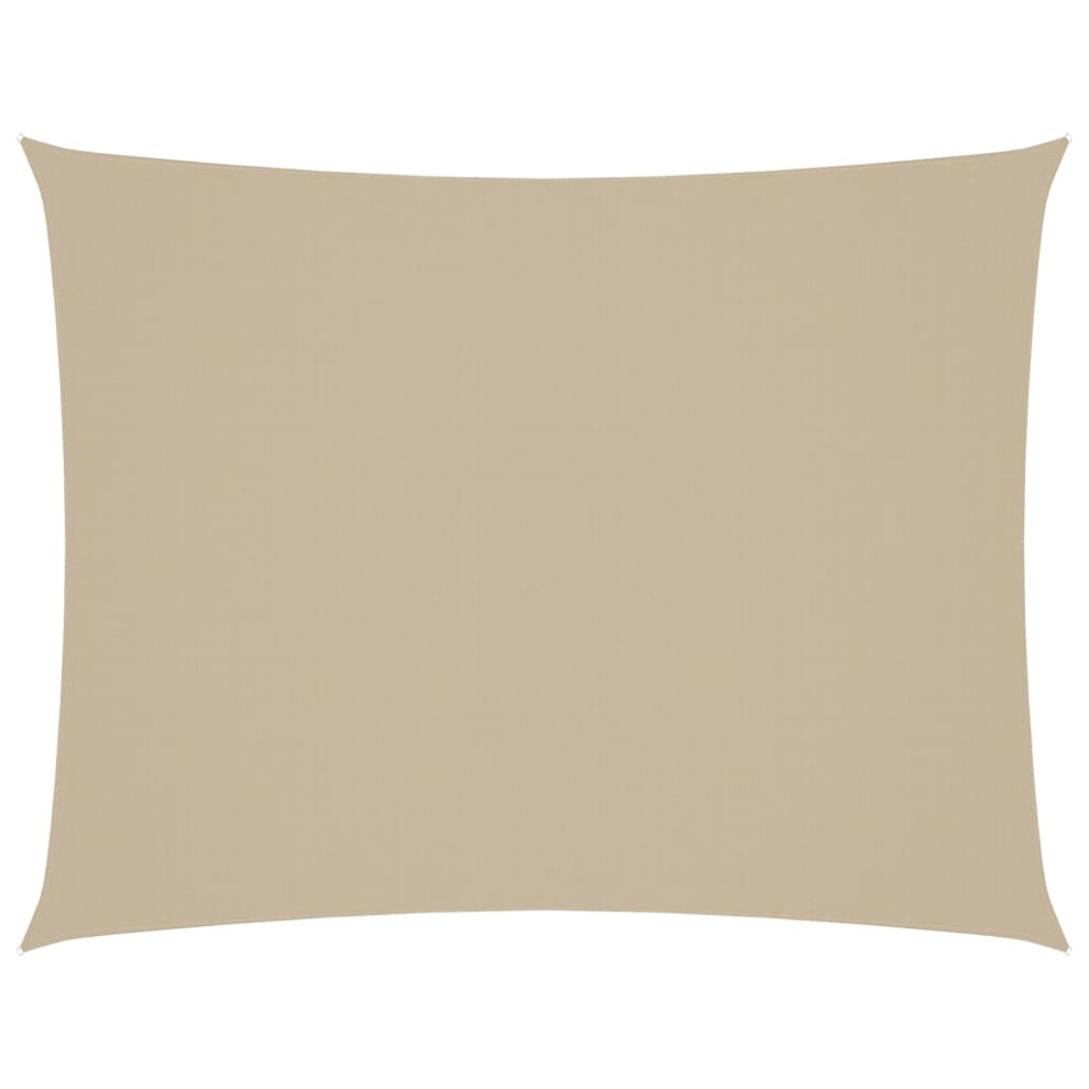 Vidaxl Sunshade Sail Oxford Fabric Rectangular 3X4.5 M Beige Patio Sunscreen