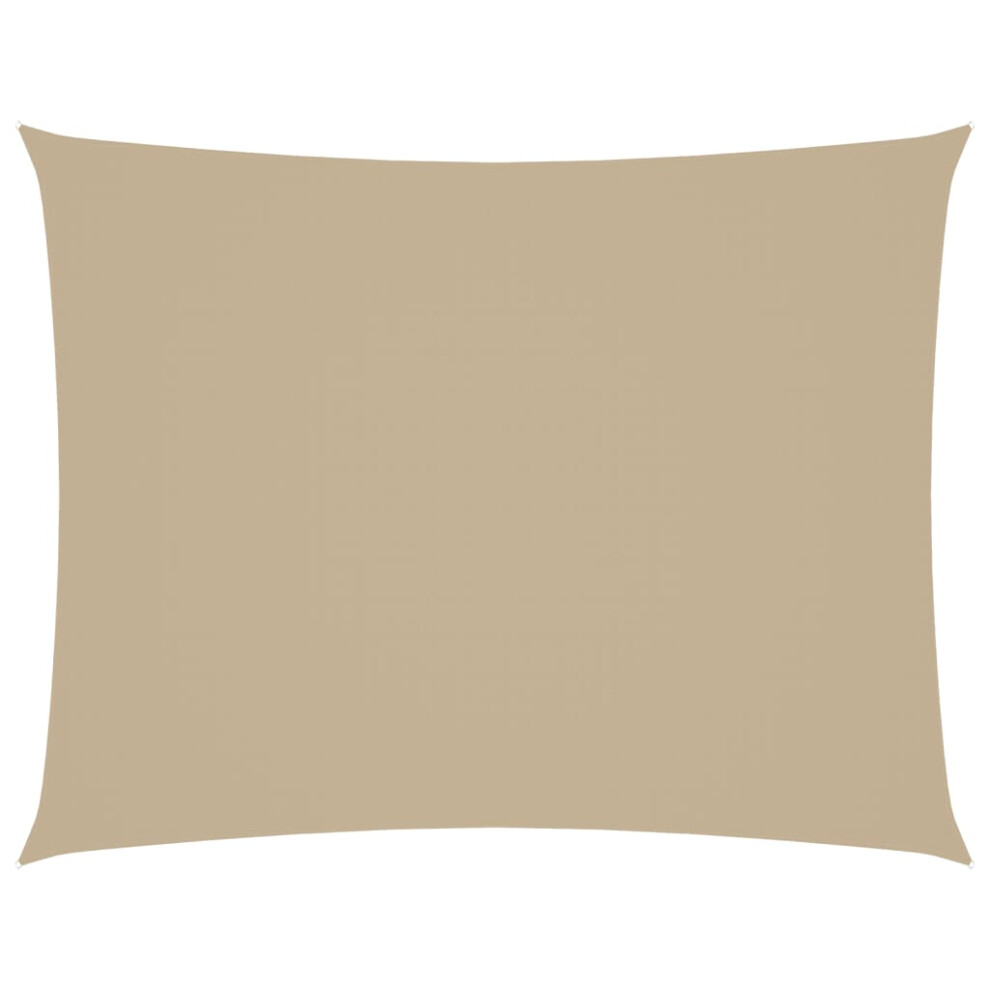 New Vidaxl Sunshade Sail Oxford Fabric Rectangular 3.5X5 M Sunscreen Patio Beige