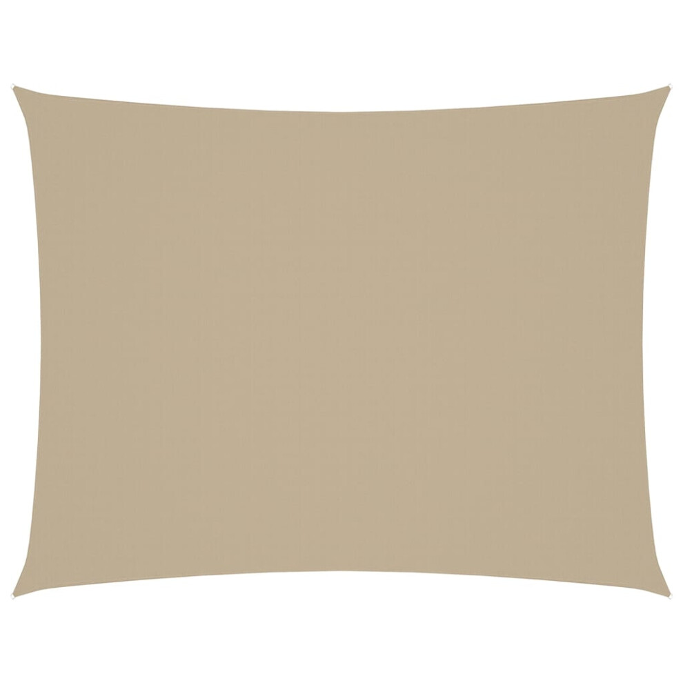 New Vidaxl Sunshade Sail Oxford Fabric Rectangular 5X7 M Sunscreen Canopy Beige 135165