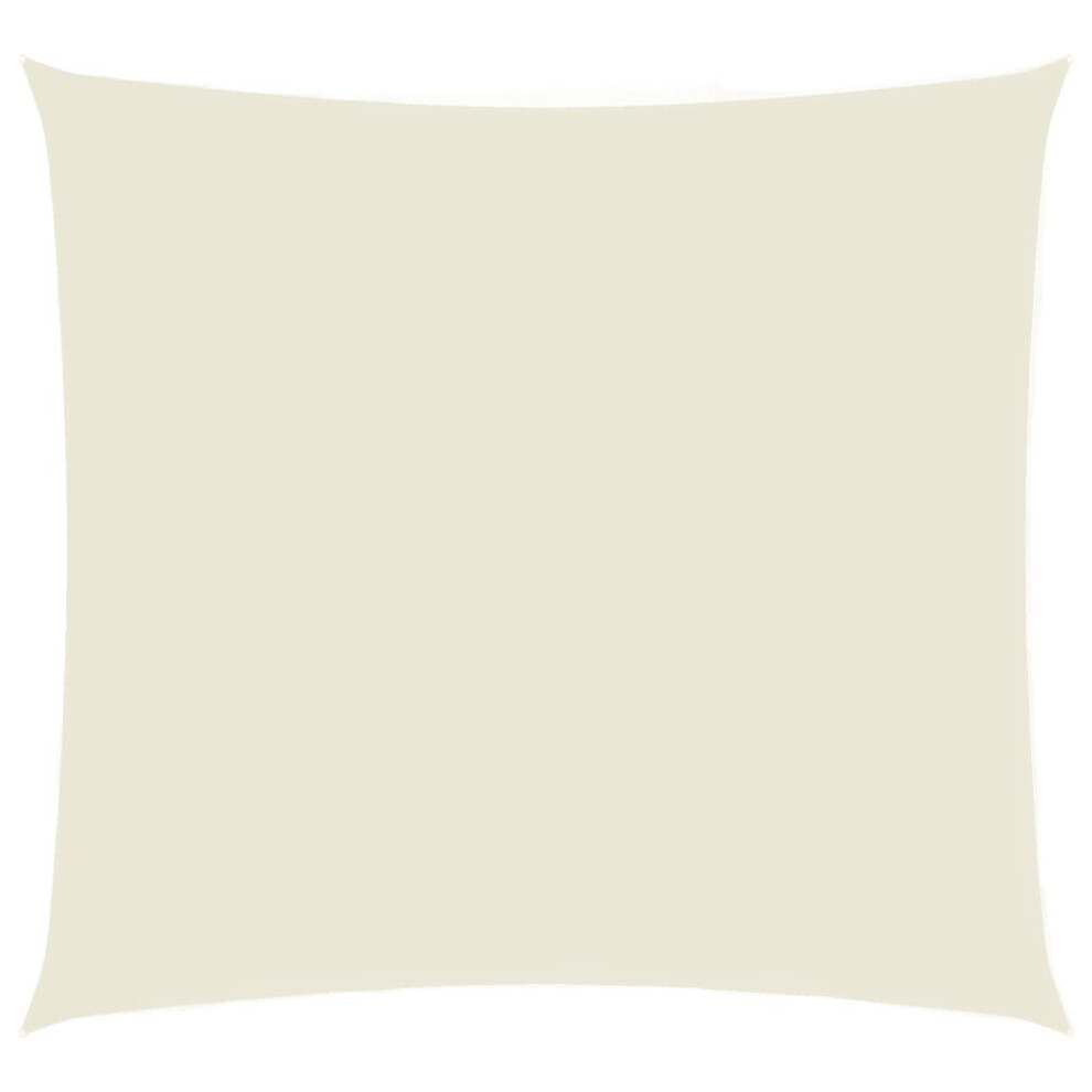 vidaXL Sunshade Sail Oxford Fabric Square 5x5 m Cream Sunscreen Shade Canopy