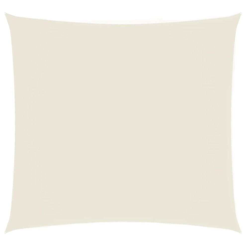 vidaXL Sunshade Sail Oxford Fabric Square 3x3 m Cream Sunscreen Shade Canopy