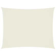 vidaXL Sonnensegel Oxford-Gewebe Rechteckig 3x4,5 m Creme