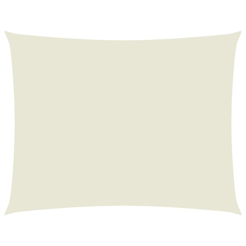 Vidaxl Sunshade Sail Oxford Fabric Rectangular 3.5X4.5 M Cream Patio Sunscreen