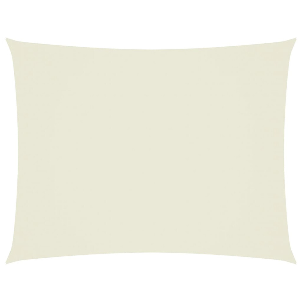 vidaXL Sunshade Sail Oxford Fabric Rectangular 3.5x5 m Cream Shade Canopy