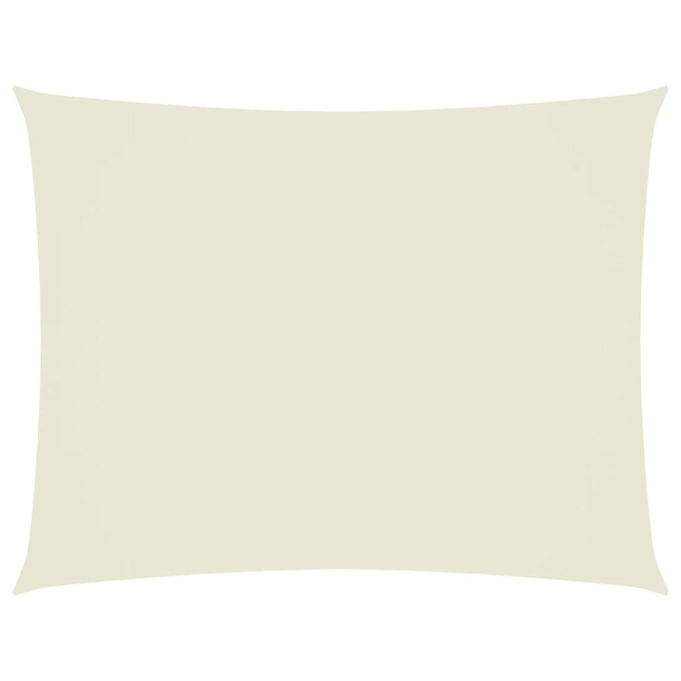 Vidaxl Sunshade Sail Oxford Fabric Rectangular 3X6 M Cream Patio Shade Canopy