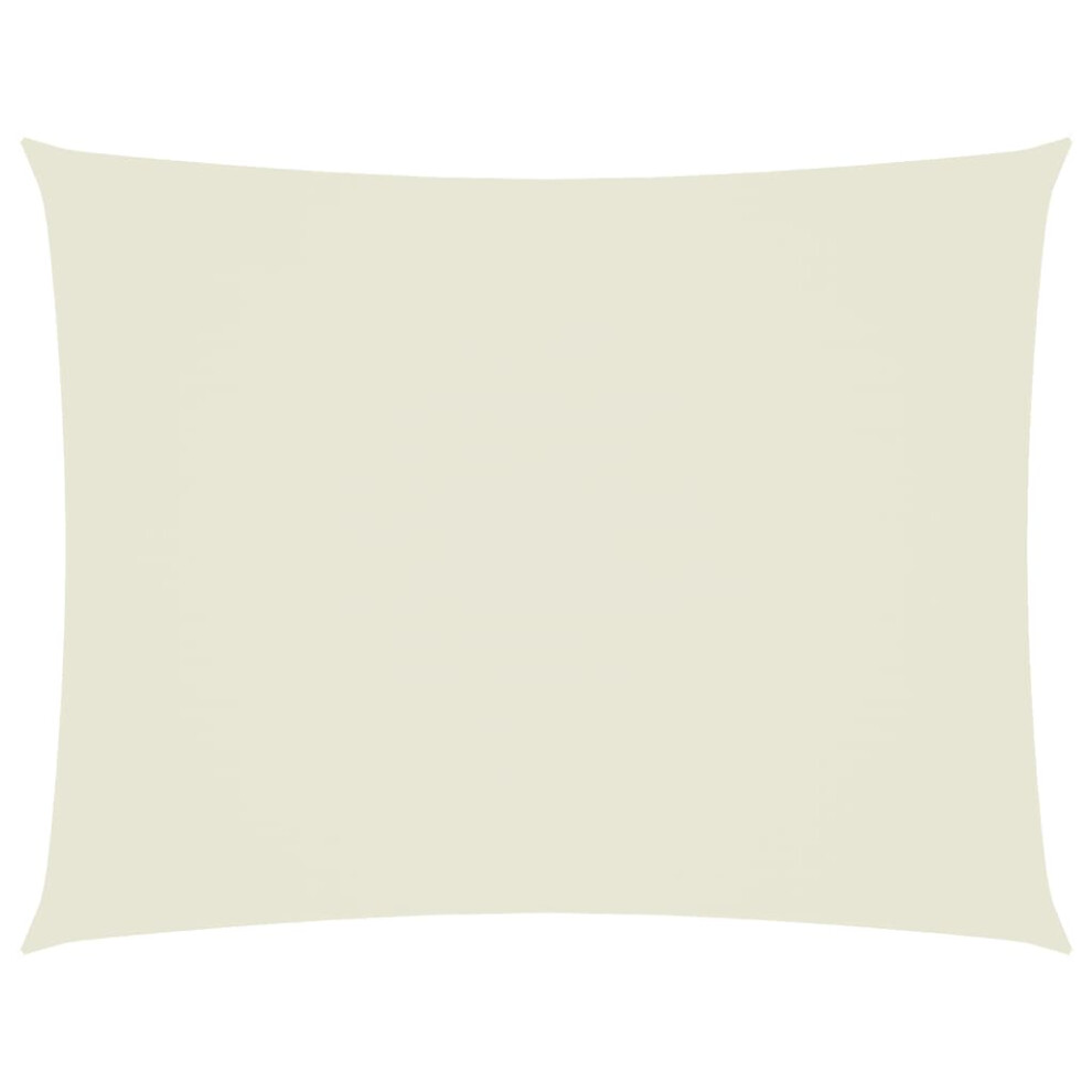 Vidaxl Sunshade Sail Oxford Fabric Rectangular 5X7 M Cream Patio Shade Canopy