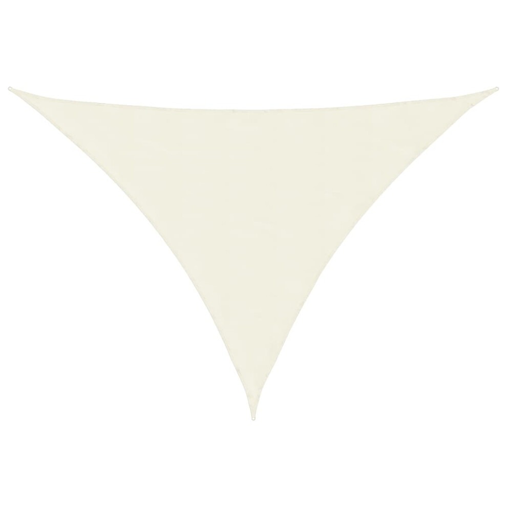 Vidaxl Sunshade Sail Oxford Fabric Triangular 5X6x6 M Cream Sunscreen Canopy