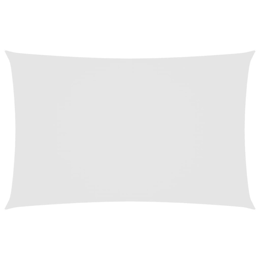 Vidaxl Sunshade Sail Oxford Fabric Rectangular 2.5X5 M White Patio Sunscreen