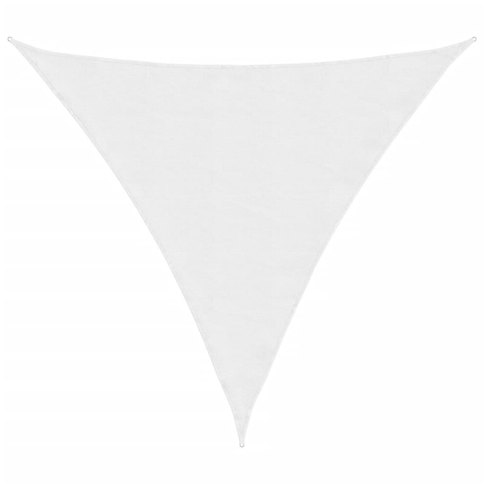 vidaXL Sunshade Sail Oxford Fabric Triangular 3.6x3.6x3.6 m White Sunscreen