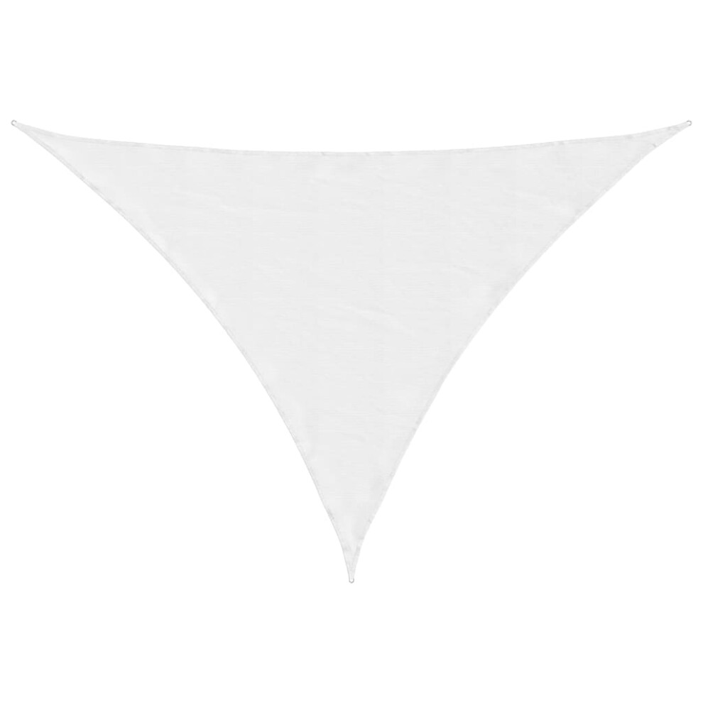 vidaXL Sunshade Sail Oxford Fabric Triangular 3.5x3.5x4.9 m White Sunscreen