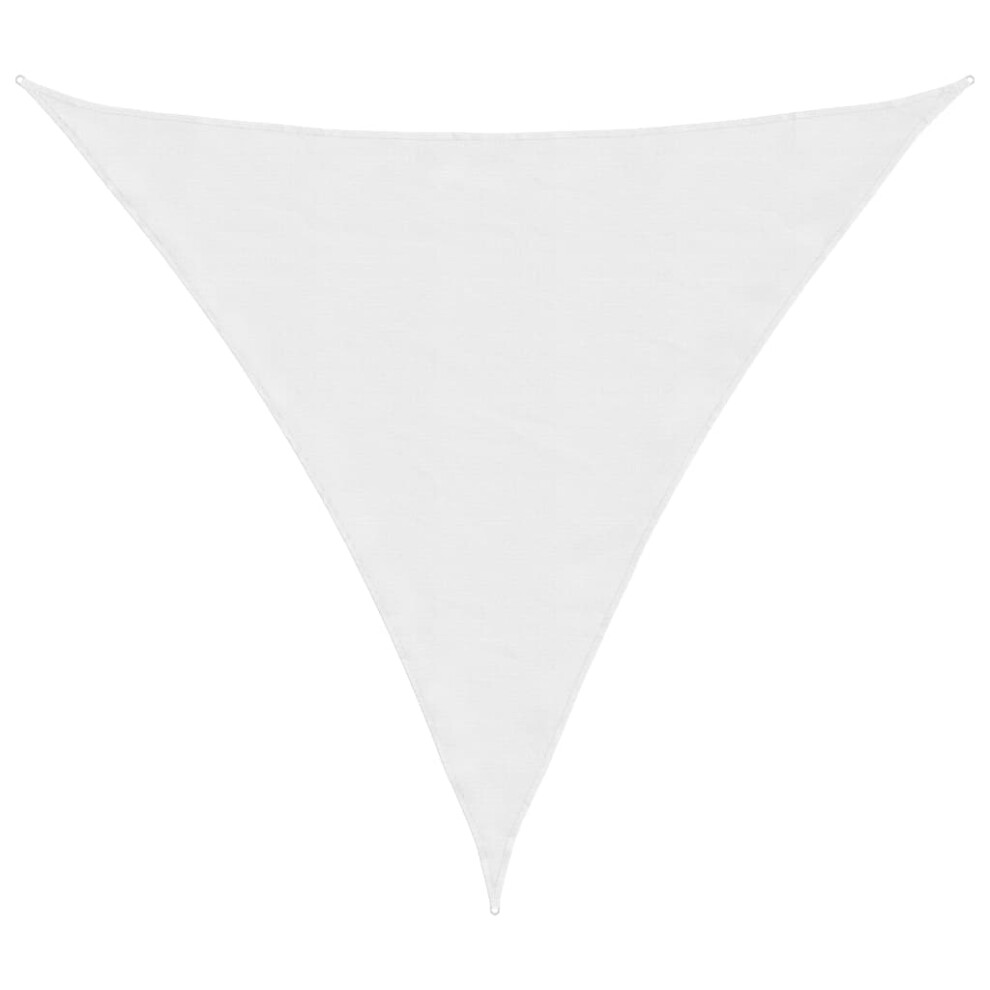 vidaXL Sunshade Sail Oxford Fabric Triangular 4x4x4 m White Sunscreen Canopy