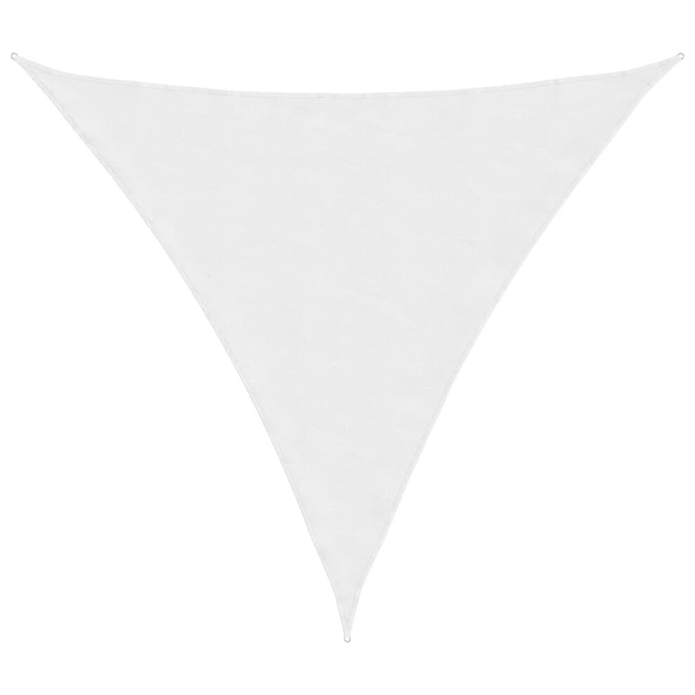 vidaXL Sunshade Sail Oxford Fabric Triangular 4.5x4.5x4.5 m White Sunscreen