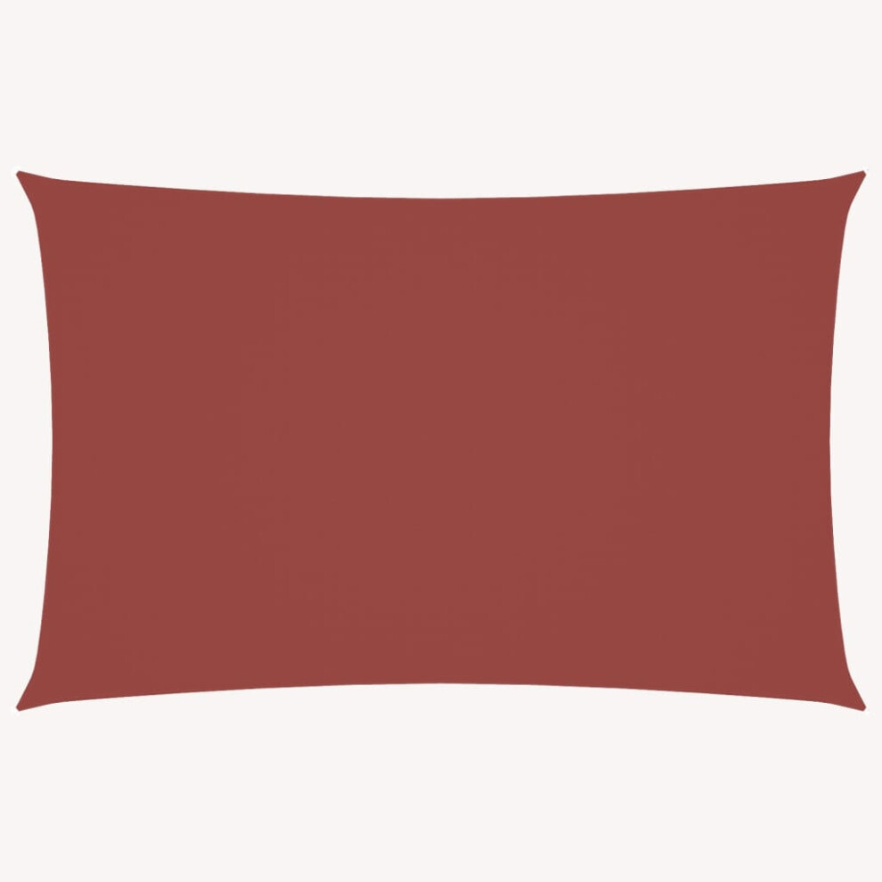 vidaXL Sunshade Sail Oxford Fabric Rectangular 5x8 m Terracotta Patio Shade