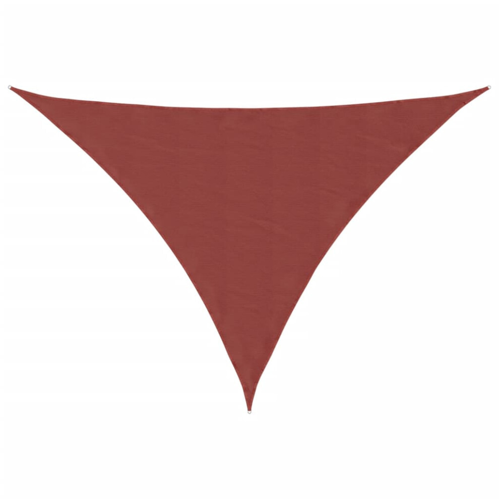 Vidaxl Sunshade Sail Oxford Fabric Triangular 3X4x4 M Terracotta Patio Shade