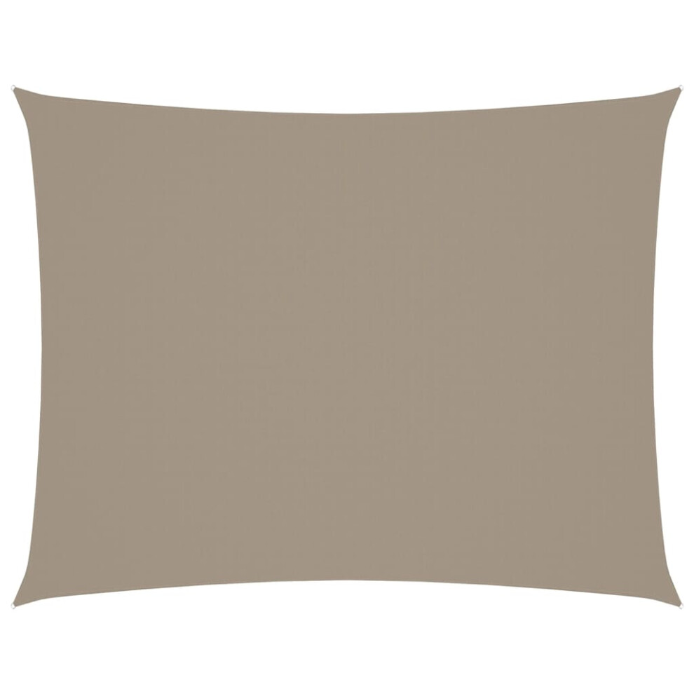 Vidaxl Sunshade Sail Oxford Fabric Rectangular 5X7 M Taupe Sunscreen Canopy