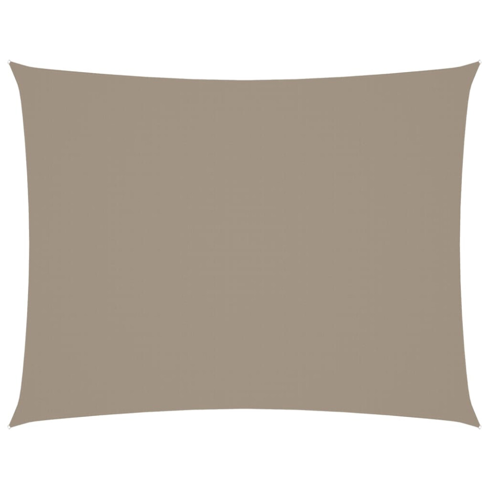 Vidaxl Sunshade Sail Oxford Fabric Rectangular 6X8 M Taupe Sunscreen Canopy