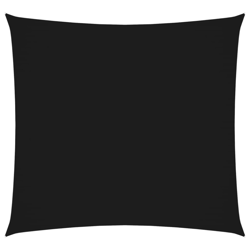 Vidaxl Sunshade Sail Oxford Fabric Square 5X5 M Black Sunscreen Patio Shade