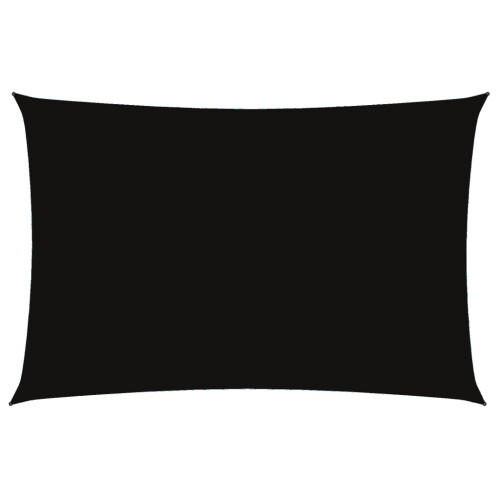 VidaXL vidaXL Sunshade Sail Oxford Fabric Rectangular 2x4 m Black Sunscreen Patio